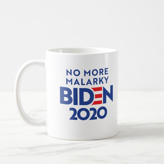 Caneca De Café BIDEN 2020 - No More Malarky (Esquerda)