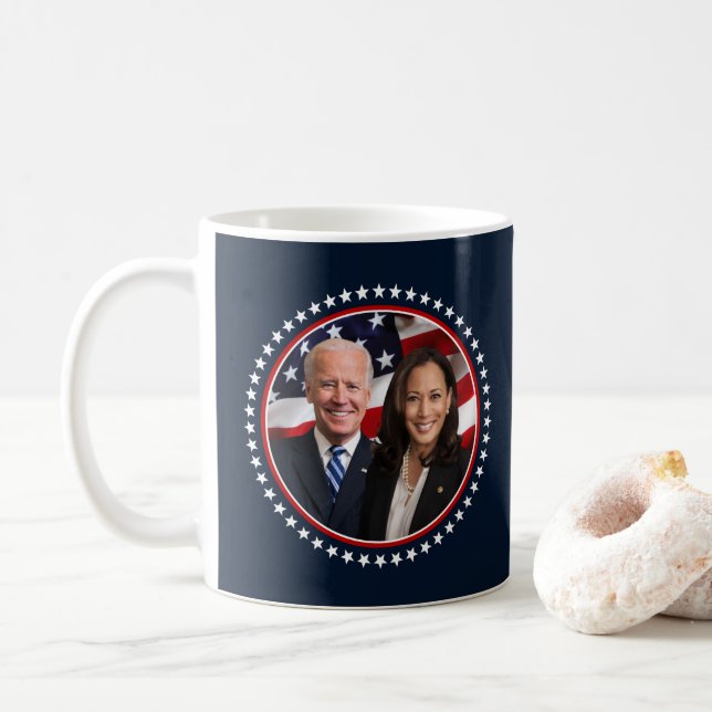 Caneca De Café Biden Harris 2020 Eletion Legal Campaign Photo (Com Donut)
