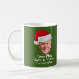 Caneca De Café Biden Harris - Joe Santa Hat - Homem-Vamos