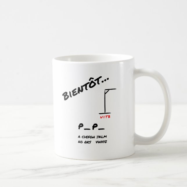 Caneca De Café Bientot papa (Direita)