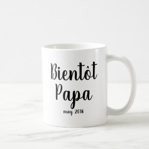 Caneca De Café Bientot Papa   Chá de fraldas francês Mug