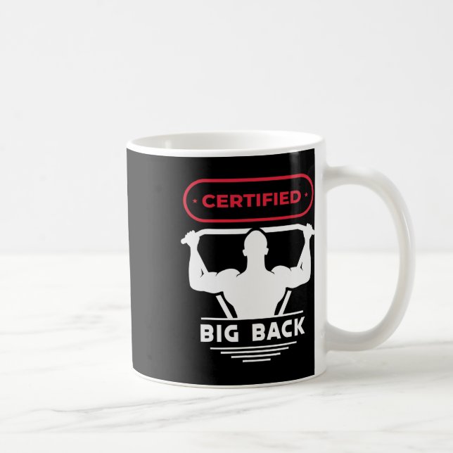 Caneca De Café Big Back Certified Big Back Design Bodybuilding Bi (Direita)