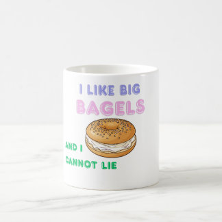 Caneca De Café Big Bagels Funny Breakfast Shirt