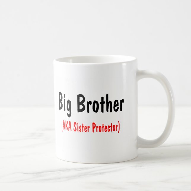 Caneca De Café Big brother (AKA protetor da irmã) (Direita)