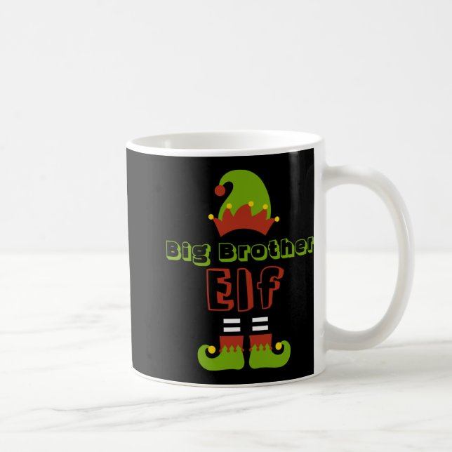 Caneca De Café Big Brother Elf Christmas Xmas Cute T Shirt  (Direita)