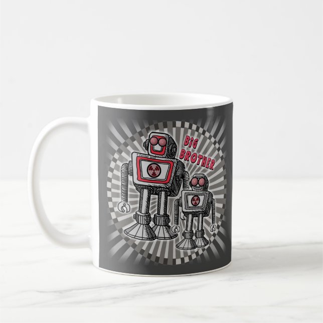 Caneca De Café Big Brother Robot Mug (Esquerda)