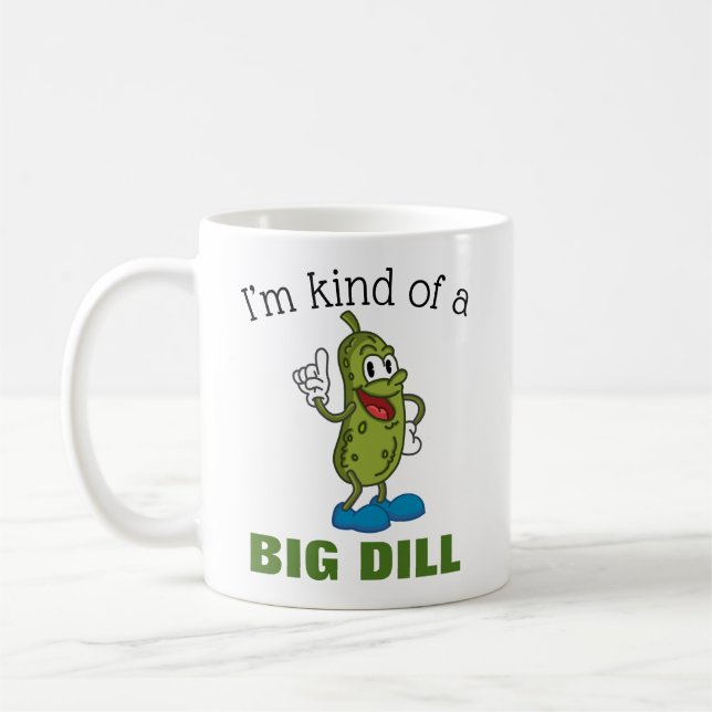 Caneca De Café Big Dill Pickle Pun (Esquerda)