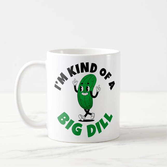 Caneca De Café Big Dill Pickle Pun (Esquerda)