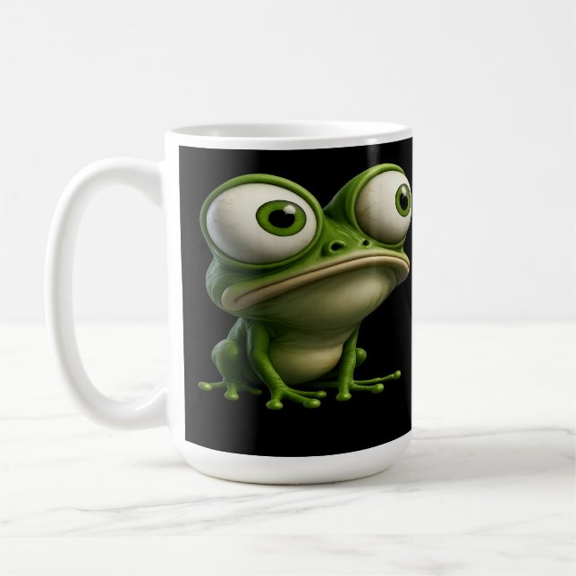 Caneca De Café Big-Eyed Cartoon Frog (Esquerda)