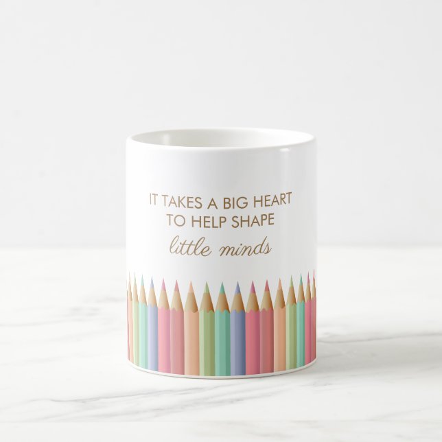 Caneca De Café Big Heart Teacher Educator Mug (Centro)