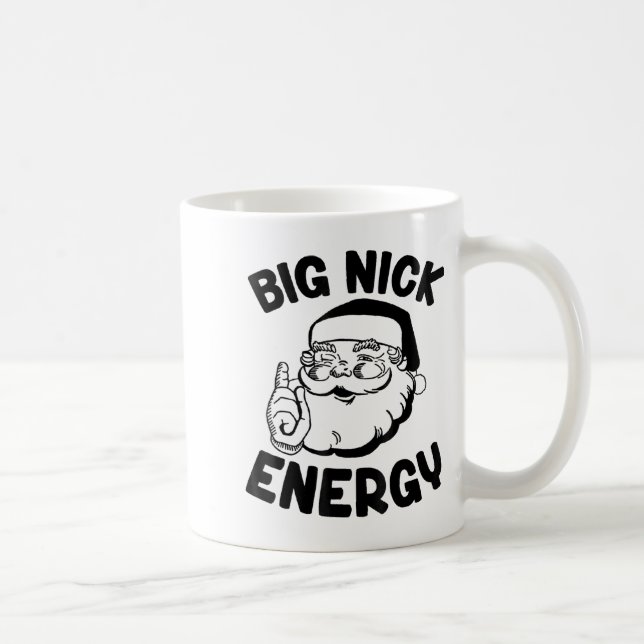 Caneca De Café Big Nick Energy Funny Santa Christmas  (Direita)