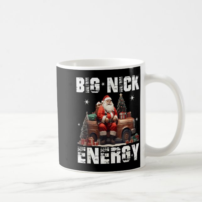 Caneca De Café Big Nick Energy Funny Santa Christmas Shirts And  (Direita)