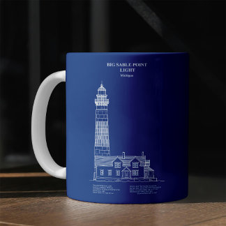 Caneca De Café Big Sable Point Lighthouse - Michigan – AD
