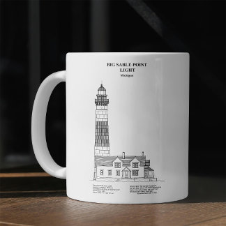 Caneca De Café Big Sable Point Lighthouse - Michigan - BD