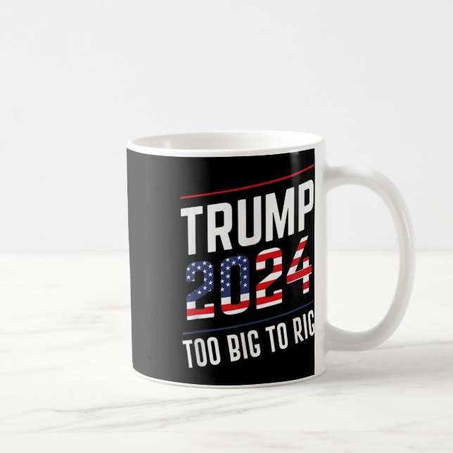Caneca De Café Big To Rig Trump 2024 (Direita)
