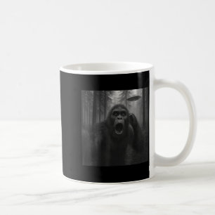 Caneca De Café Bigfoot Alien Ufo Selfie Engraçado Sasquatch Meme