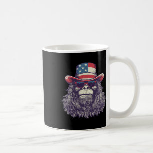 Caneca De Café Bigfoot American Flag Hat 4 De Julho Patriótico Sa