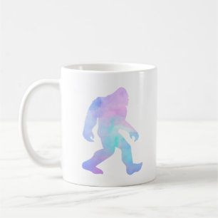 Caneca De Café Bigfoot Aquarela
