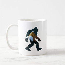 Caneca De Café Bigfoot da Floresta Noturna