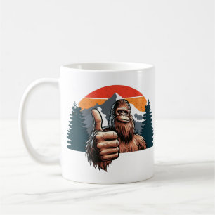 Caneca De Café Bigfoot Dedos para Cima
