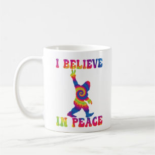 Caneca De Café Bigfoot Engraçado Eu Acredito Na Paz