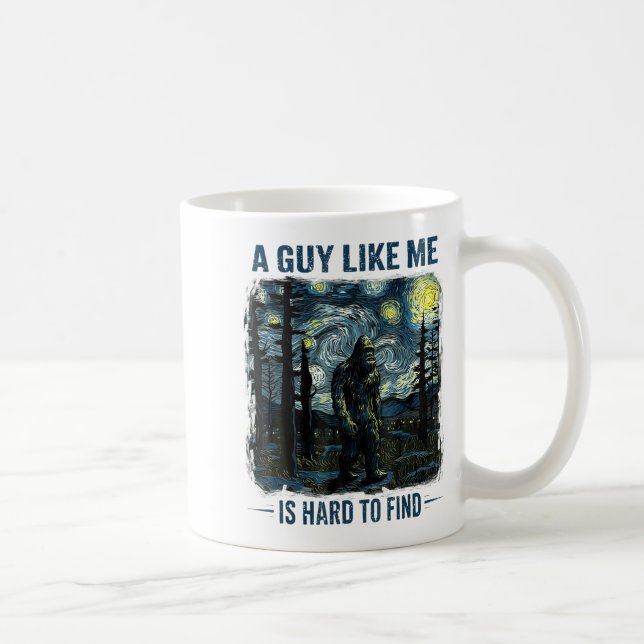 Caneca De Café Bigfoot Engraçado Um Cara Como Eu é Difícil de Enc (Direita)