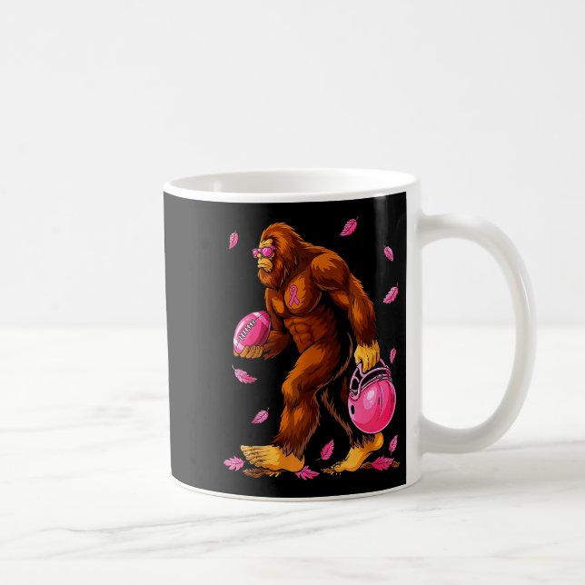 Caneca De Café Bigfoot Football Nk Ribbon Breast Cancer Awareness (Direita)