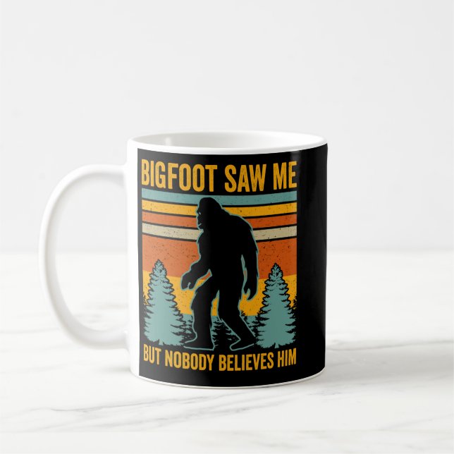 Caneca De Café Bigfoot Me Viu (Esquerda)