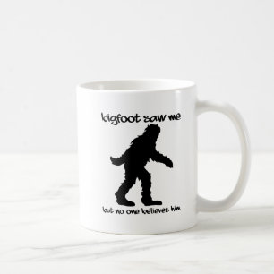 Caneca De Café Bigfoot Me Viu Engraçado