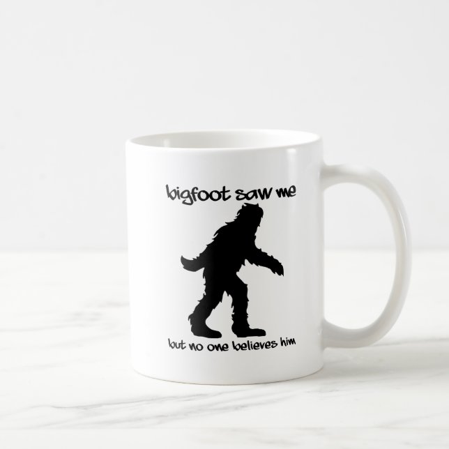 Caneca De Café Bigfoot Me Viu Engraçado (Direita)
