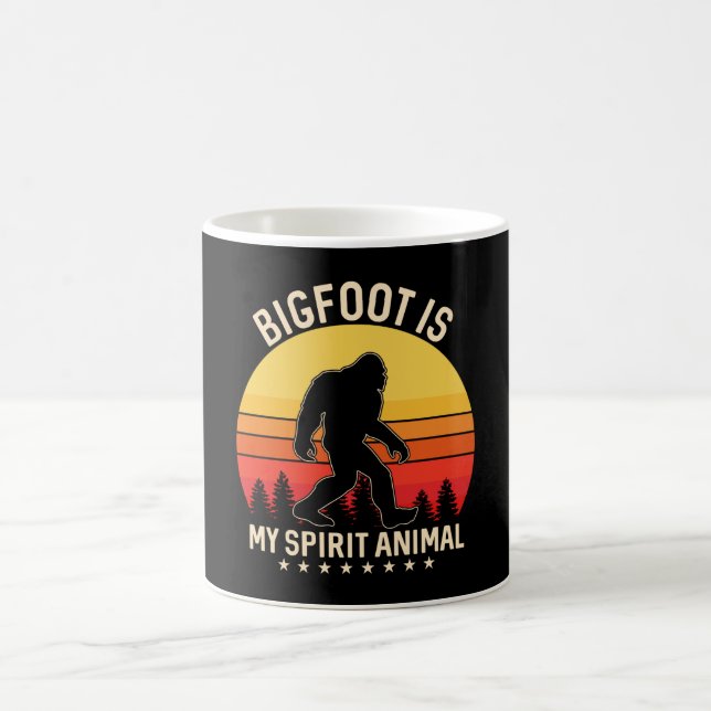 Caneca De Café Bigfoot my Spirit Animal | Bigfoot Retro (Centro)