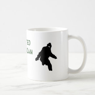 CANECA DE CAFÉ BIGFOOT, PRIMATA NORTE-AMERICANO INDOCUMENTADO