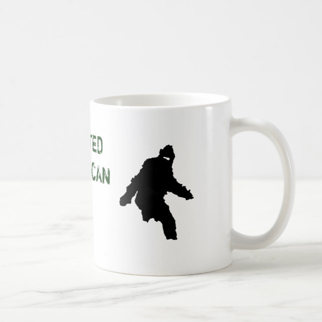 CANECA DE CAFÉ BIGFOOT, PRIMATA NORTE-AMERICANO INDOCUMENTADO (Direita)