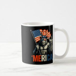 Caneca De Café Bigfoot Rock And Roll merica Usa Bandeira American