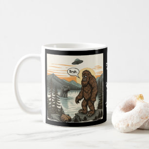 Caneca De Café Bigfoot Sasquatch Loch Ness Introvertido Engraçado