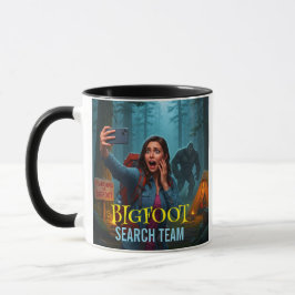Caneca de Café Bigfoot Sasquatch na Floresta