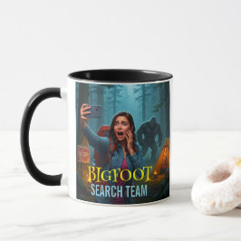 Caneca de Café Bigfoot Sasquatch na Floresta