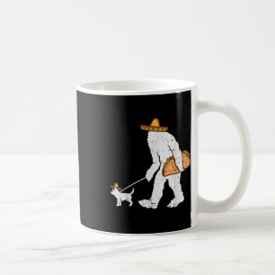 Caneca De Café Bigfoot Sasquatch Taco Chihuahua Funny Cinco De Mã