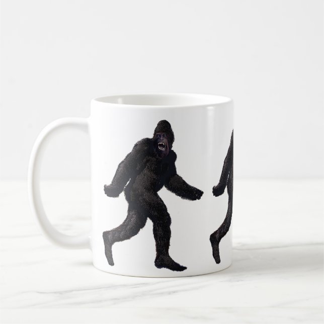 Caneca De Café Bigfoot Sasquatch Yetti (Esquerda)