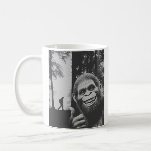Caneca De Café Bigfoot Selfie (Esquerda)