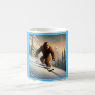Caneca De Café Bigfoot Snowboard