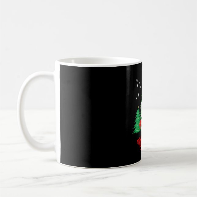 Caneca De Café Bigfoot Yeti Sasquatch Natal Acredite no Natal (Esquerda)
