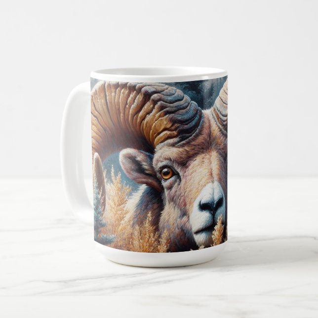 Caneca De Café Bighorn Sheep Ram (Frente Esquerda)