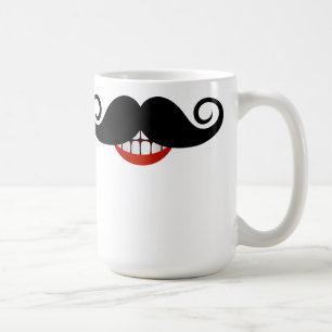 Caneca De Café Bigode encaracolado
