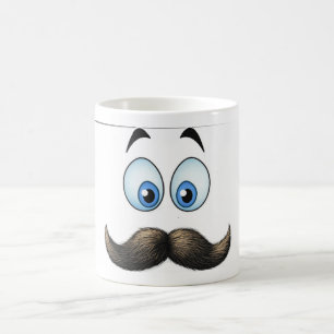 Caneca De Café bigode grande