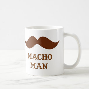 Caneca De Café Bigode Macho Engraçado