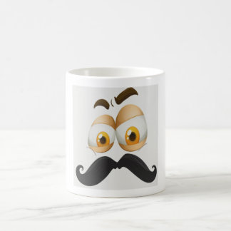 Caneca De Café Bigode Misterioso