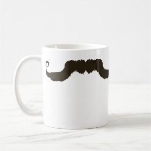 Caneca De Café Bigode ondulado viril