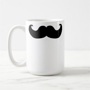 Caneca De Café Bigode preto