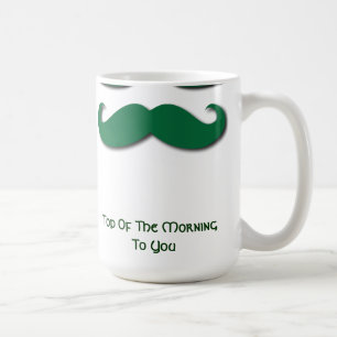 Caneca De Café Bigode verde